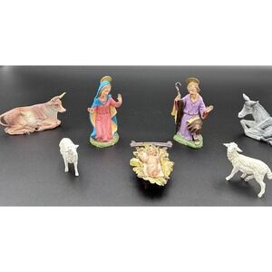 VTG Fontanini Depose, Resin Nativity Set, Stamped Italy